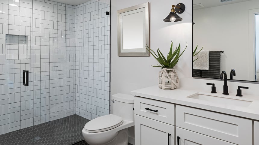 bathroom remodel in prescott valley with modern farmhouse aesthetic