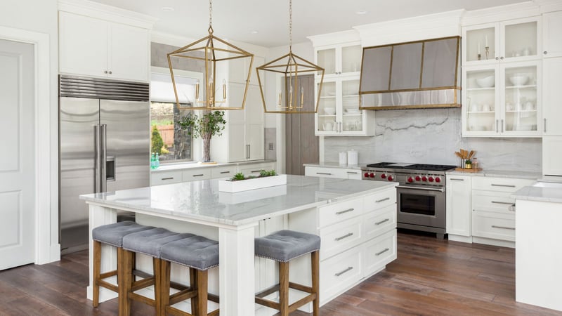 luxurious kitchen remodel by crosby home services